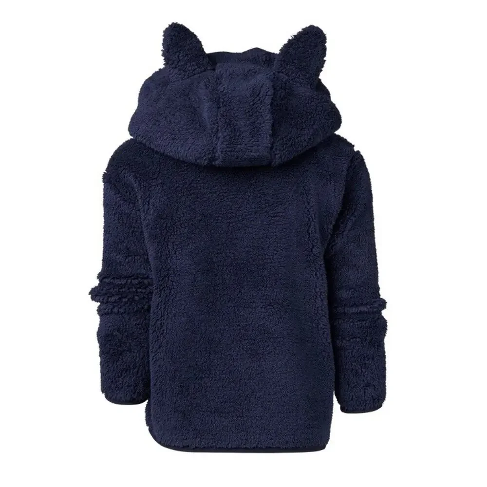 Greyson Youth Full Zip Wolf Sherpa Wolf Ears Hoodie Maltese Blue Jacket XL NEW